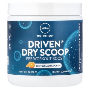 MRM Nutrition Driven™ Dry Scoop Pre-Workout Powder| Orange Blast Flavored| Pure Ingredients| Muscle + Hydration + Energy Blends| Performance Energy | - 1 of 4