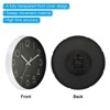 Unique Bargains Office Bedroom Decorative Battery Operated Silent Non Ticking Round Wall Clock 12 Inch - 4 of 4