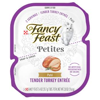 Fancy Feast Petites Roasted Turkey Pate Wet Cat Food - 2.8oz