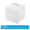 Unique Bargains Bathroom Office Car PU Leather Square Decorative Holder Dispenser Tissue Box Cover 5" x 5" - 3 of 4