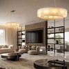 Monzerrad 31" 10 - Light 2 - Tier Alabaster Gold Chandeliers Pendant Lights - 4 of 4