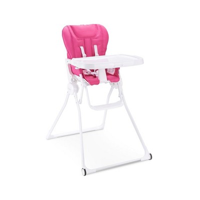 Image of joovy Nook NB High Chair Compact Fold Reclinable Seat, Pink Crush