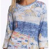 Women's 3/4 Sleeve Scoop Neck Top - Multiples - 2 of 3