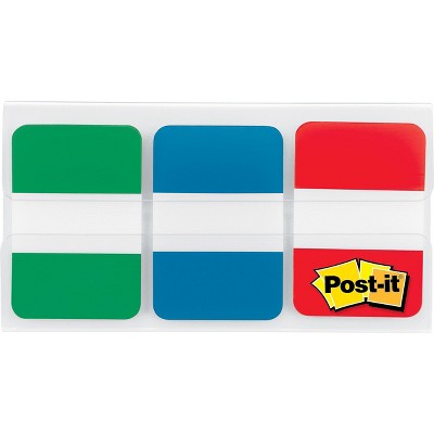 Assorted Primary Color Self-Stick File Tabs Pack