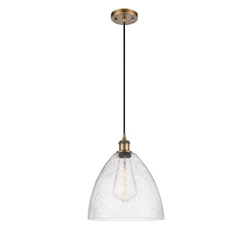 Innovations Lighting Bristol Glass 1 - Light Pendant in  Brushed Brass - image 1 of 1