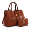 MKF Collection Yola Women’s Satchel Vegan Leather Bag and Wallet by Mia K- 2PCS Set - 2 of 4