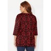 Catherines Easy Fit 3/4-Sleeve V-Neck Tunic - 3 of 4