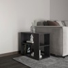 SEVOBAL End Tables Anthropologie Home Decor Night Stands with 2 Shelves and 4 Legs for Living Room, Black, 11.8"*23.6"*19.7" - 3 of 4