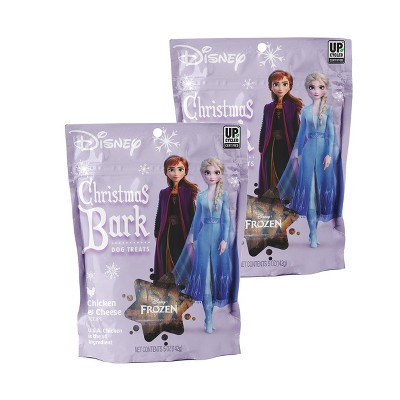 Disney Holiday Collection Christmas Bark Chicken & Cheese Recipe Dog Treats 5 oz, 2 Pack