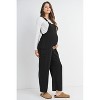Hello Miz Women's Straight Leg Adjustable Maternity Overalls - 2 of 4