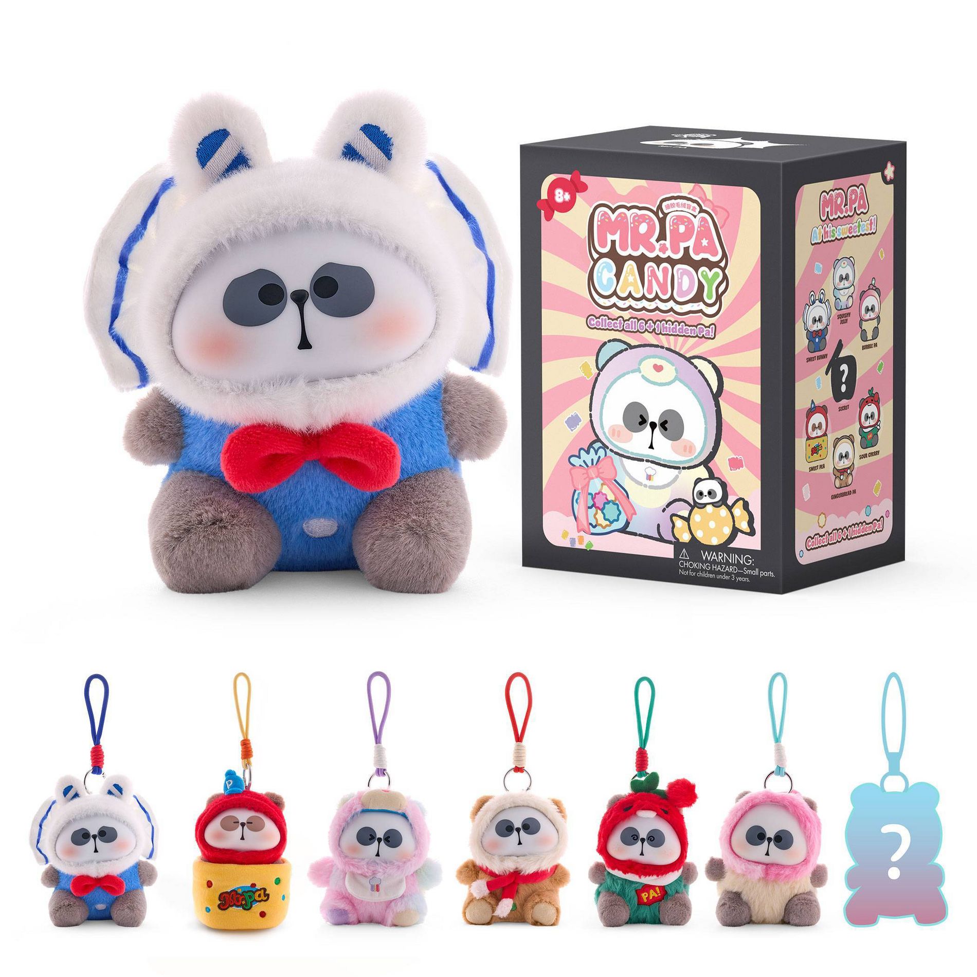 Mr. Pa Candy Series Plush Collectible Surprise Blind Box Mystery Toy