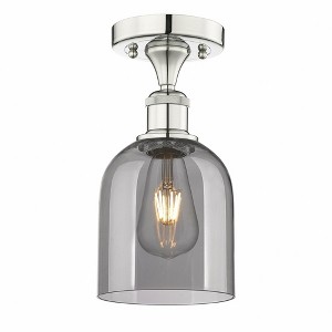 Bella - 1 Light Semi-Flush Mount In Industrial Style-9.63 Inches Tall and 5.5 Inches Wide - 1 of 1