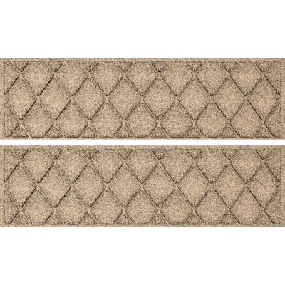 WaterHog 8.5"x30" Set of 4 Argyle Indoor/Outdoor Stair Treads Door Mats
