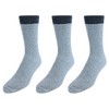 CTM Men's Merino Wool Boot Crew Socks (3 Pack) - 2 of 2