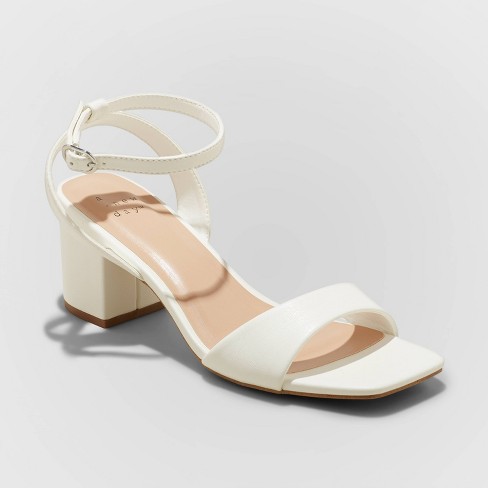 Women's Sonora Heels - A New Day™ White 10 : Target