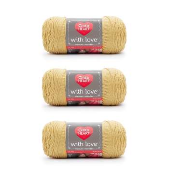 Caron Simply Soft Persimmon Yarn - 3 Pack of 170g/6oz - Acrylic - 4 Medium  (Worsted) - 315 Yards - Knitting/Crochet