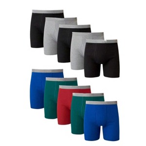 EG PRO Men's 10-Pack Boxer Briefs ComfortFlex Waistband Soft Stretch - 1 of 4