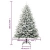 vidaXL Artificial Christmas Tree Green with shiny gold, matt gold, and bronze - 4 of 4