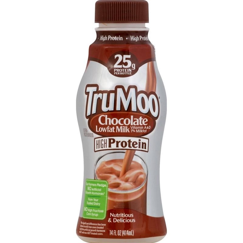 TruMoo Protein Plus Chocolate Milk - 14 fl oz, 1 of 5