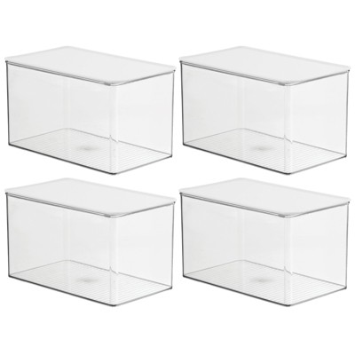 Black Bathroom Storage Box With Lid – Rispa