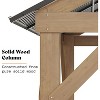 AMERLIFE Spruce Wood Gazebo with Storage Bar Counter - 4 of 4