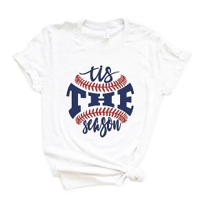Simply Sage Market Women's Tis The Season Baseball Short Sleeve Graphic Tee - 1 of 3