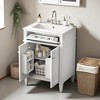 Mshliw 24 Inch Bathroom Vanity with Sink Combo, Freestanding Storage Cabinet with 2 Soft-Close Doors, Tip-Out Drawer, Adjustable Shelf - 4 of 4