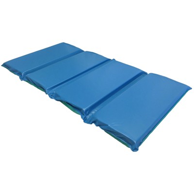 Tappetini Pieghevoli ECR4KIDS Per Bambini, 3 Sezioni | 5 Cm Spessore, 61x122 Cm, Vinile Impermeabile | 5 Pezzi Blu/rosso, Certificati Greenguard