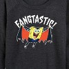 Women's - SpongeBob SquarePants - Fangastic Lightweight French Terry Wide Neck Long Sleeve Shirt - 2 of 4