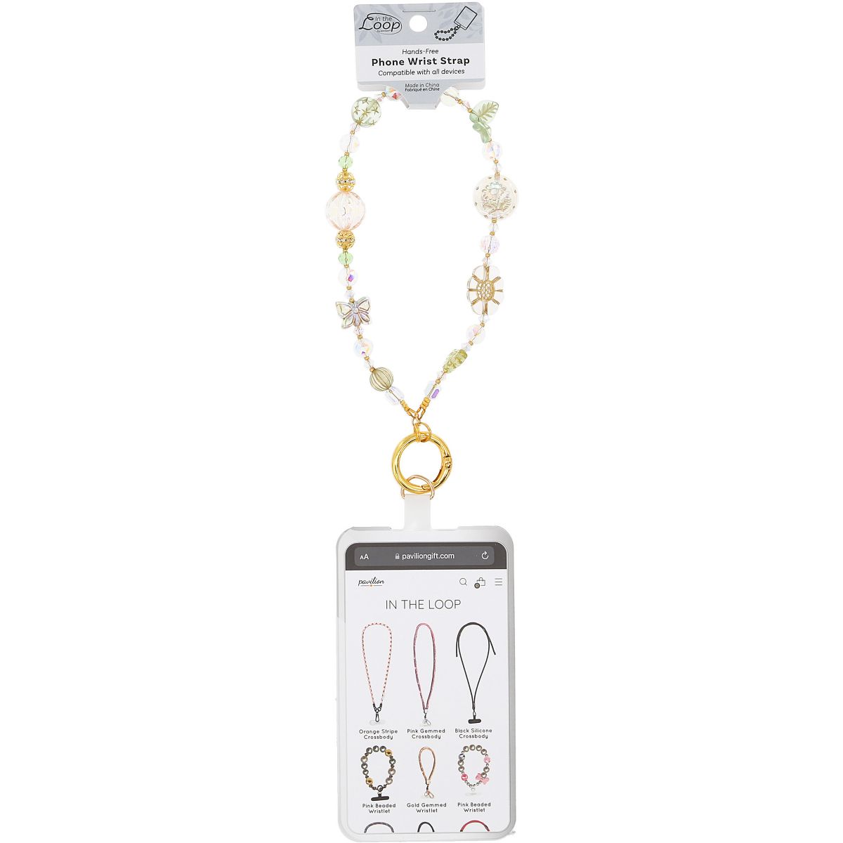 Pavilion Gift Company - Nature - Beaded Hands-Free Wrist Strap - Cell Phone Accessories - thumbnail 7
