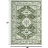 Washable Boho Rug Ultra-Thin Distressed Vintage Rug Low-Pile Floor Carpet Stain Resistant Rugs for Living Room Bedroom Dining Room Office - 2 of 4