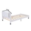 Wood Bed Frame With House-Shaped Headboard Motion Activated Night Lights 300LBS Max Load Easy Assembly Platform Bed - 3 of 4