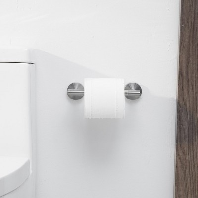 Brushed Nickel Wall Mounted Pivoting Toilet Paper Holder