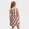 Girls' Plaid Bubble Dress - Cat & Jack™ Cream/Red/Green - 2 of 3