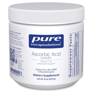 Pure Encapsulations Ascorbic Acid Powder - Hypoallergenic Vitamin C Supplement for Antioxidant Support* - 8 Ounces - 1 of 4