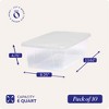 Homz Plastic Multipurpose Stackable Storage Container Bins with Secure Latching Lid for Home and Office Organization - 4 of 4