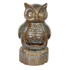 Beckett Ceramic Owl Fountain. - 1 of 1