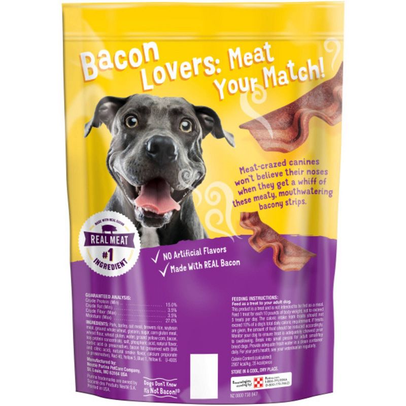 Purina Beggin' Strips Dog Training Treats with Bacon Chewy Dog Treats, 3 of 10