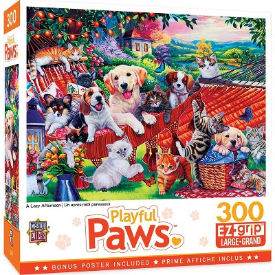 MasterPieces Inc A Lazy Afternoon 300 Piece Large EZ Grip Jigsaw Puzzle