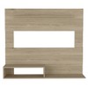 INFURNIC TV Stands and Consoles Minimalist Wall Mounted Entertainment Center with Shelves for Space Saving Living Room, Beige, 60.62"*21.25"*3.94" - 3 of 4