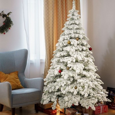 7.5ft Artificial Christmas Tree With1050 Bendable Branches, Christmas Tree Holiday Decoration, Creative Decorated Trees, Xmas Tree Christmas