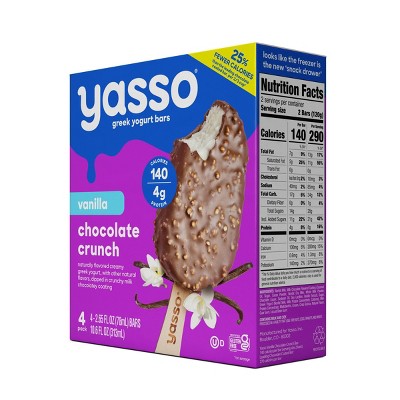 Yasso Frozen Greek Yogurt Indulgent Vanilla Chocolate Crunch - 4ct_6