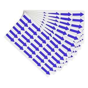 Unique Bargains Directional Sign PVC Adhesive Removable Small Arrow Sticker 180 Pcs - 1 of 4