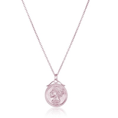SHINE by Sterling Forever Sterling Silver Crown Jewel Pendant Necklace