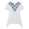 Collections Etc Sharkbite Double Sleeve Tunic - 2 of 4