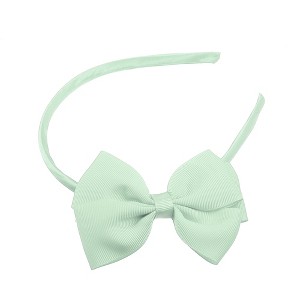 Unique Bargains Bow Headband Fashion Cute Polyester Hairband for Teenager 5.9x4.4 Inch - 1 of 4