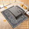Persian Style Washable Rug, 8x10 Feet Low Pile & Non-Slip, for Bedroom Dining Room Home Office - 3 of 4
