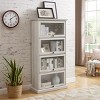 Glass Display Cabinet 4 Tier, Glass Display Cabinet Storage, Curio Cabinet With Glass Doors, Decorative Storage Cabinets Modern-Cuddlewood - 2 of 4