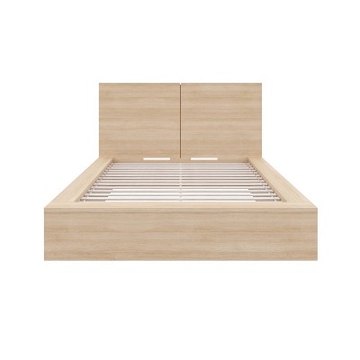 Nexera Full James Platform Bed with Headboard