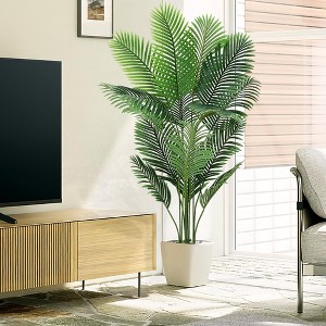 Artificial Areca Palm Tree Fake Plant - 1 of 4